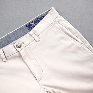 Vineyard Vines Men Chino Pants Tan Fits 33x31 Straight Fit Casual Office Preppy